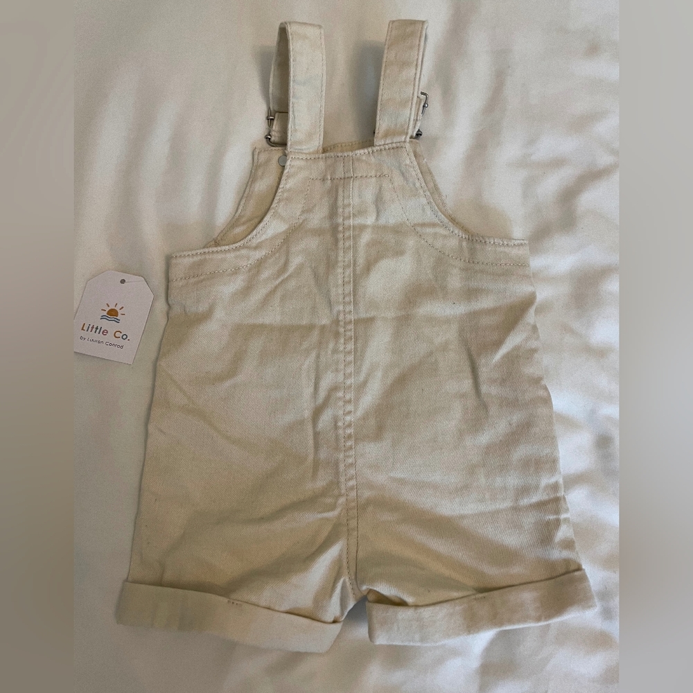 NWT Lauren Conrad LC Little Co Khaki Baby Overalls - 12 Mos - Picture 2 of 4